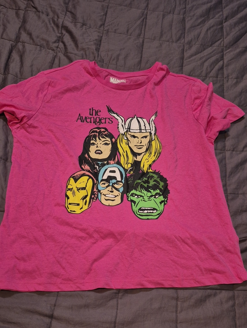 Marvel Pink Avengers Graphic Short Sleeve Tee